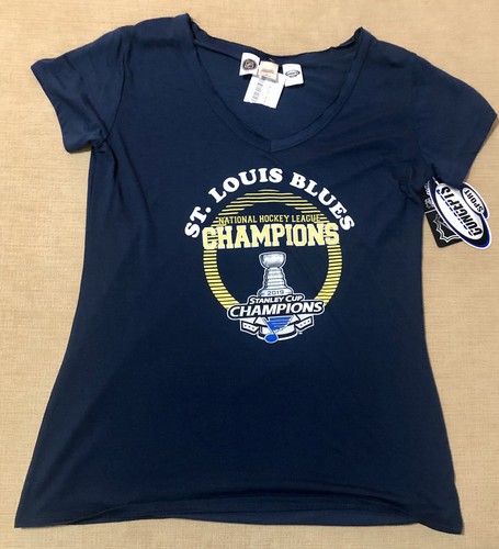 St. Louis Blues Damen T-Shirt Large Stanley Cup 2019 Geschenk - Bild 2 von 12
