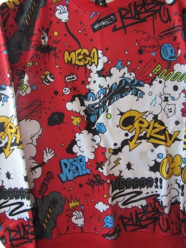 Screenshot Urban roter Hip-Hop-Pullover Rundhalsausschnitt Sweatshirt für Herren Größe Small neu mit Etikett - Bild 3 von 5