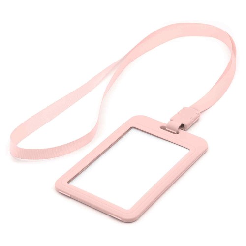 Lanyard with Plastic Card Holder ID Pocket Badge Soft Plain Neck Strap & Pass UK - Picture 7 of 37