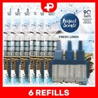Febreze 3Volution Plug In Refills Perfect Scents Air Freshener Linen Box of 6
