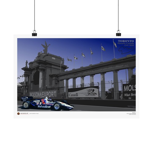 Póster de pista de carreras Indy Toronto INDYCAR AlOur Jr Chevrolet impresión de coche regalo para fanáticos - Imagen 3 de 18