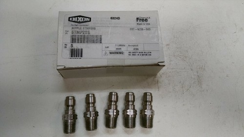Menge 5 Dixon E-Serie STMP2SS Edelstahl Hydrualic Kupplung 1/4" NPT Stecker  - Bild 1 von 3