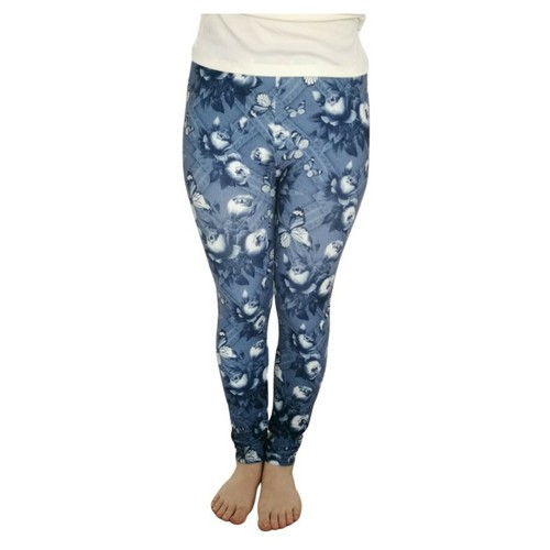 Women Ladies Printed Leggings Full Length Stretchy Trouser Casual Pants Jeggings - Picture 15 of 86