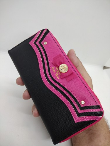 Woman's Zip Around Black And Pink Long Wallet Sailor Moon - Picture 2 of 3