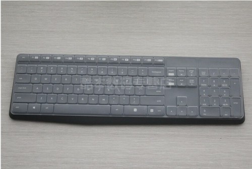 Cubierta protectora de teclado de silicona transparente impermeable para Logitech K375S MK235 - Imagen 2 de 6