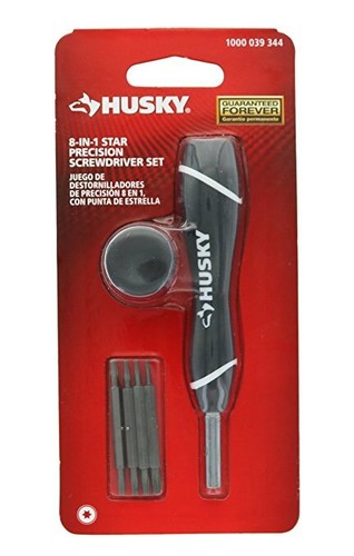 New Husky 8-in-1 Precision Screwdriver Set of 2 packs Torx & Phillips/Slotted - Picture 5 of 11