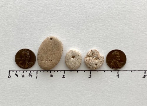 3 natürliche Strandsteine mit Herzaufdruck in Stein Liebe Amulett Valentin ❤️ USA - Bild 2 von 11
