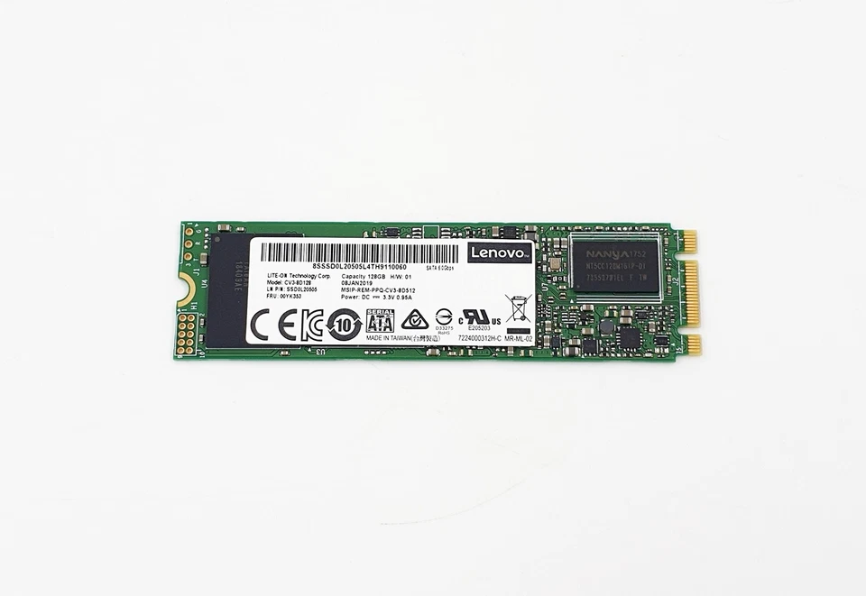 Lenovo SSD M.2 00YK353 128GB SATA 6Gbps CV3-8D128 - Image 2 of 3