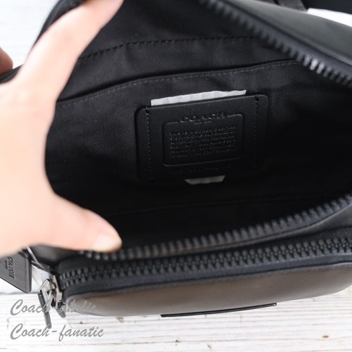 Neu mit Etikett Coach C2716 Track Gürteltasche Leder Bauchtasche Sling Bag in Schwarz - Bild 9 von 9