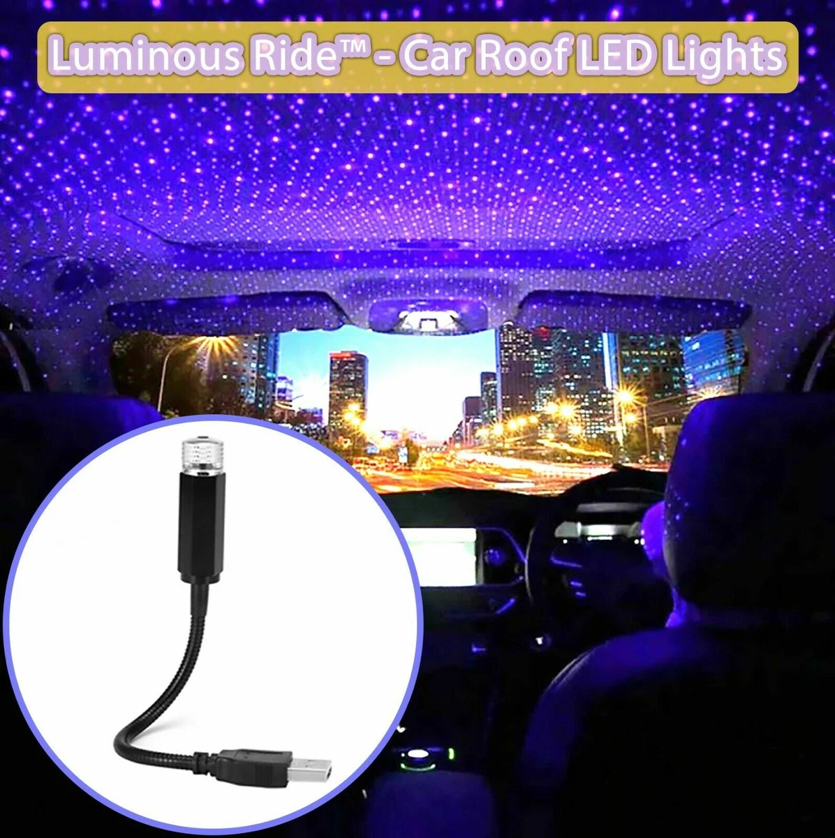 Luminous Ride Car Roof LED Lights eBay