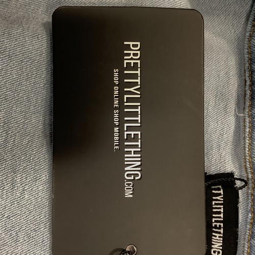 Prettylittlething Women's Blue Long Sleeve Zip up Denim One Piece Jumpsuit Sz 30 - Picture 11 of 11