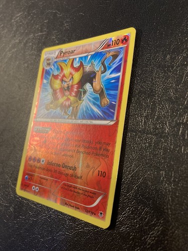 x1 Pyroar - 12/119 - Rare Holo - Reverse Holo Pokemon XY Phantom Forces NM - Picture 2 of 6