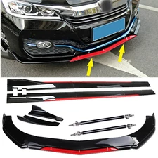 Front Bumper Lip Splitter Spoiler 86.6 Side Skirt For Honda Accord