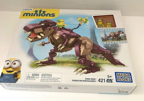 Mega Bloks Minions Dino Ride Dinosaur 421 pcs New - Picture 4 of 5