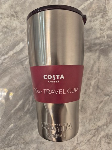Costa 20OZ Travel Cup / Mug & Keyring - Stainless Steel - Brand New - Picture 2 of 5