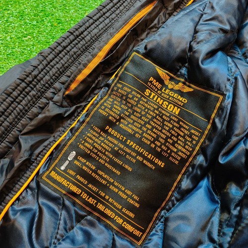 PME Legend Bomberjacke Herren Large Full Zip Navy Blau Flight Outdoor Freizeit - Bild 14 von 14