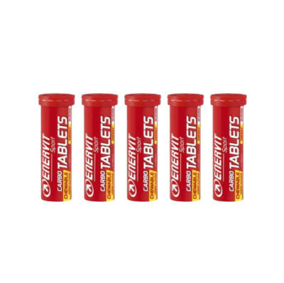 5x Enervit Carbo Energy Tablets | Boost Performance | 12 Tablets