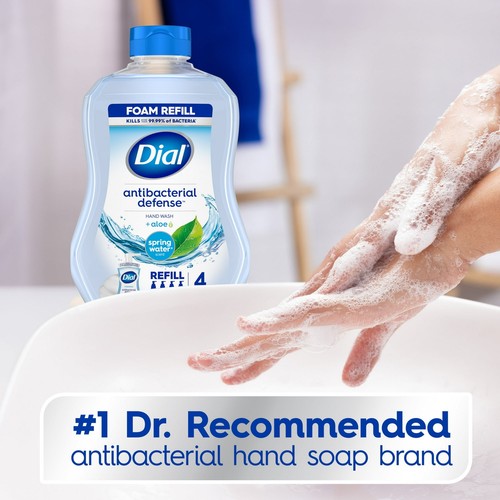 Dial Antibacterial Foaming Hand Wash Refill, Spring Water, 30 Ounce - Picture 4 of 12