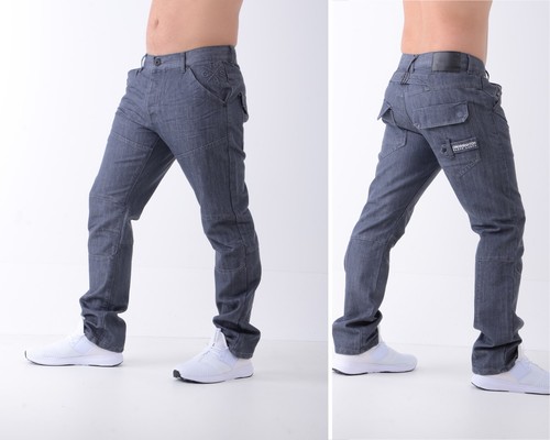 Herrenjeans Crosshatch ✅ Denim CARGO COMBAT/WOODEL✅Größen 28""-48"" gerades Bein NEU - Bild 6 von 15