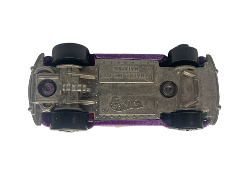 Vintage Hot Wheels Mattel 1988 Malaysia VW Bug 1:64 Purple Chrome Wheels Car - Picture 4 of 4