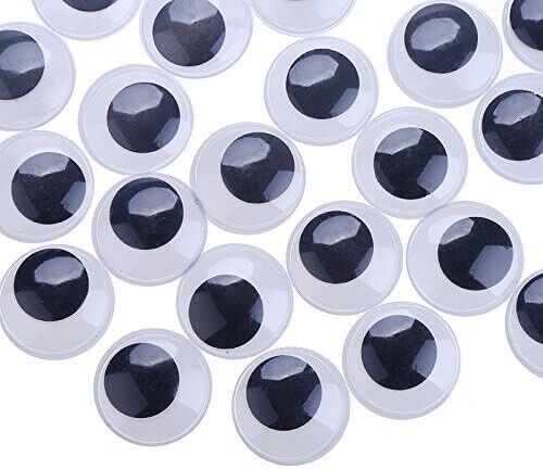 20mm 30pc Round Wiggle Googly Eyes with Self-Adhesive, wiggle eyes, fun, crafts - Picture 2 of 7