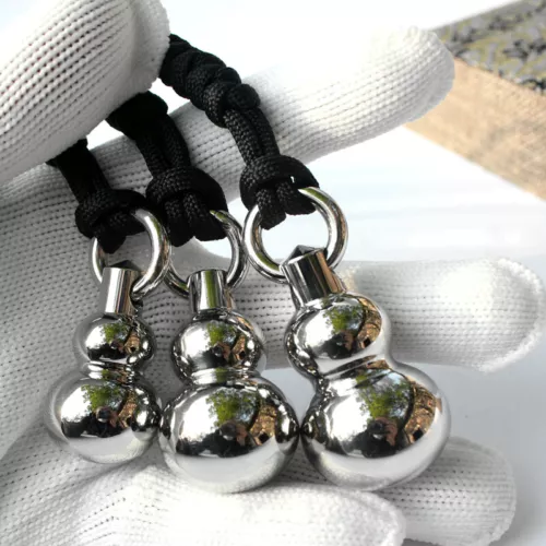 EDC Stainless Steel Meteor Hammer Martial Arts Gourd Rope for Pendant Keyring - Picture 7 of 7