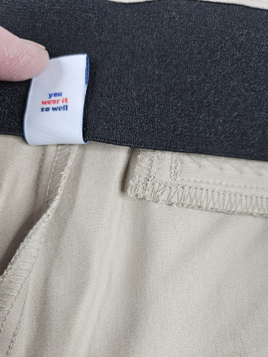 Old Navy High Waist Pants Women 3X Beige Pixie Wide Leg Career Stretch NWT - Picture 9 of 13