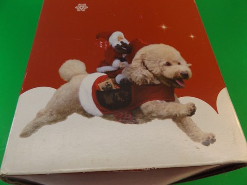 Royal Wise deluxe dog costume  2 Pcs. "Running Santa" Size L NEW - Picture 1 of 6