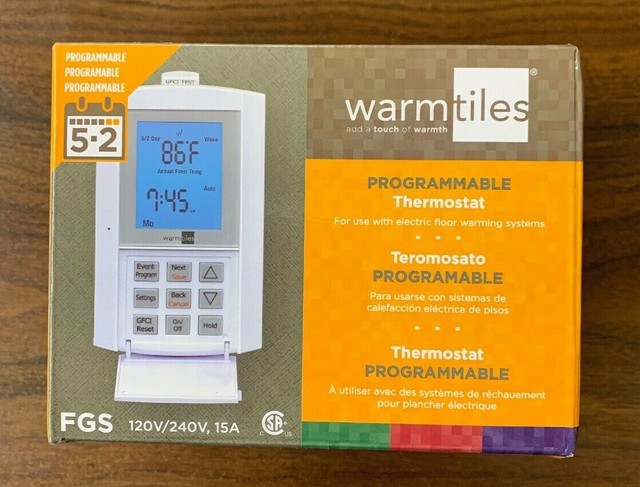 Heating Cooling Air Emerson Warm Tiles 120v 240v Programmable Thermostat Fgs Brand New Home Furniture Diy Quatrok Com Br - Easy Heat Warm Tiles Fgs Thermostat Heating Cooling Air Emerson Warm Tiles 120v 240v Programmable Thermostat Fgs Brand New Home Furniture Diy Quatrok Com Br - Easy Heat Warm Tiles Fgs Thermostat