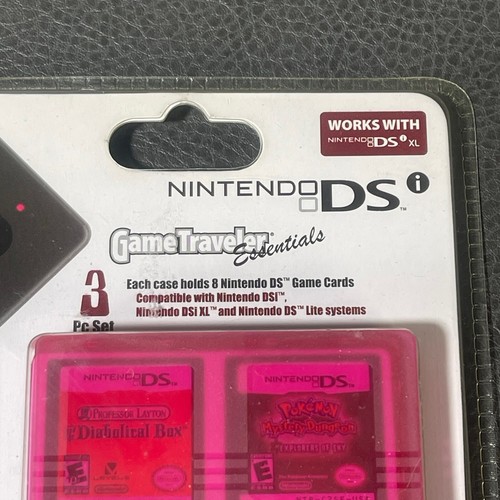 Nintendo DS Game Traveler Essentials Set Of 3 Cases Hold 24 Games 2010 New - Picture 3 of 5