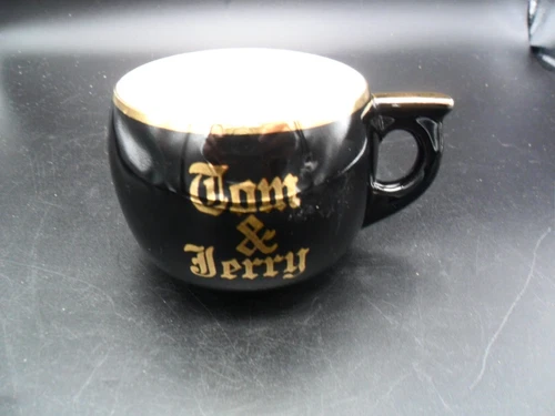 Vintage Hall Black & Gold Tom & Jerry Cup