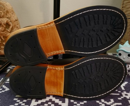 Herren Handgefertigt Leder Affe Holzfäller Schnürstiefel US 10 EU 44 - Bild 21 von 23
