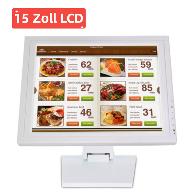 15 Zoll LCD Touchscreen HDMI Monitor VGA Kiosk Kassensystem POS Kassenmonitor 15 Zoll LCD Touchscreen HDMI Monitor VGA Kiosk Kassensystem POS Kassenmonitor