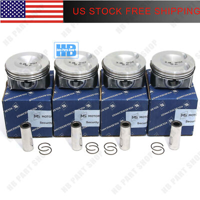 4x Engine Pistons & Rings 82.51mm Φ21mm For VW GTI Passat Audi A3 2.0 TFSI EA888