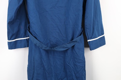 Vtg 70s Streetwear Mens Small Lightweight Belted Bath Robe Loungewear Blue USA - Picture 11 of 13