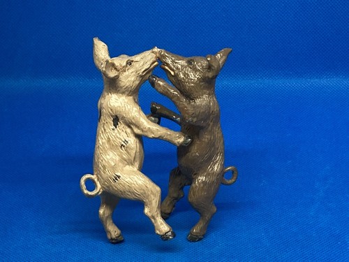 Pigs Dancing By Unknown (Br 80) Pigs Are Quite Large, See Photos, Metal - 第 1/7 張圖片
