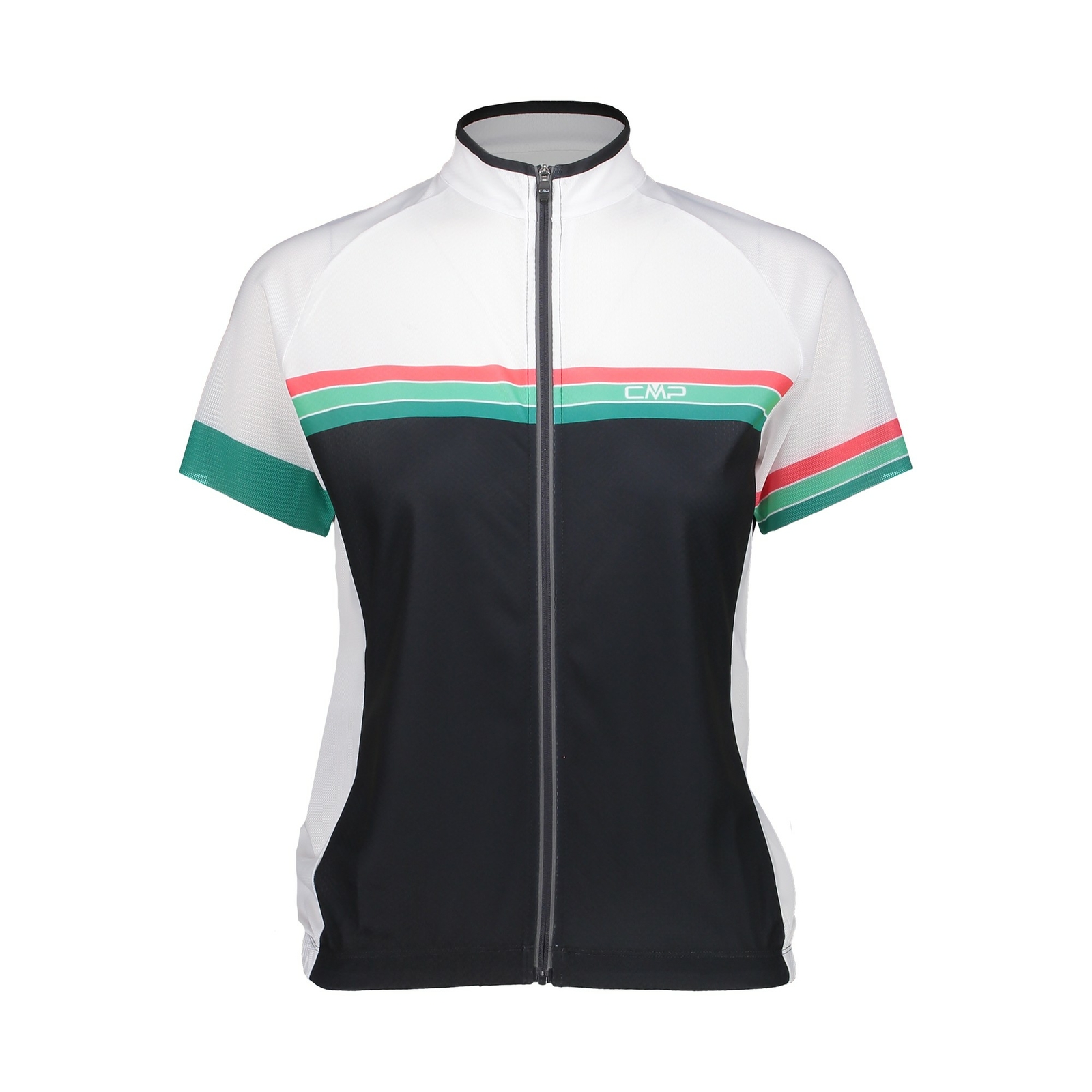 CMP Jersey Donna Bike TShirt Grigio Traspirante Anti Batterico a Righe CMP Jersey Donna Bike TShirt Grigio Traspirante Anti Batterico a Righe