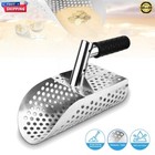 New ListingStainless Steel Metal Detecting Sand Scoop Hand Sifter Beach Digging Shovel Tool