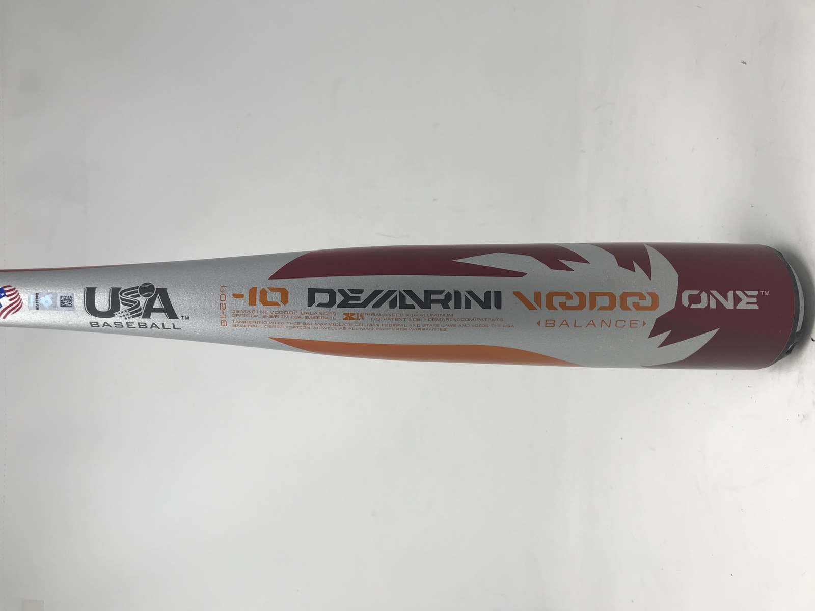 Barely Used DeMarini UO2-18 29/19 Voodoo One Youth Baseball Bat 2018 2 5/8" USA Barely Used DeMarini UO2-18 29/19 Voodoo One 2 Youth Baseball Bat 2018 2 One 5/8