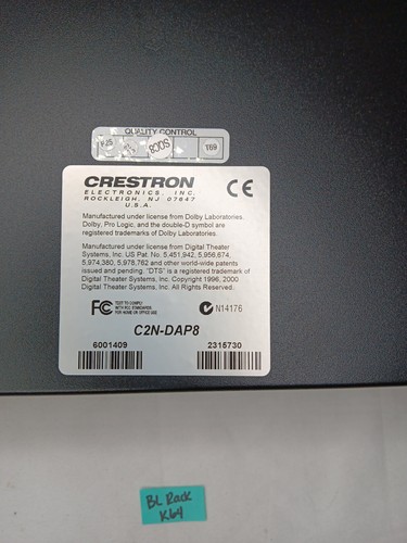 Creston C2N-DAP8 Professional Digital Surround Sound Processor *No Accessories* - Picture 8 of 8