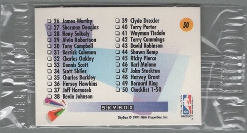 Canada Skybox Hostess/FritoLay 1991-92 Mini Basket Set Completo in Violoncello 50 - Foto 5 di 5