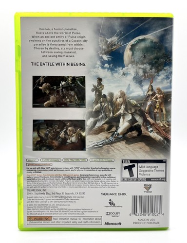 Final Fantasy XIII (Microsoft Xbox 360) (CIB w/ Discs, Case, Manual) - Tested - Picture 2 of 19