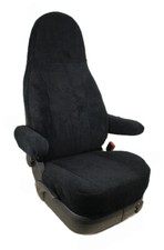 Skoda Fabia II Maß Sitzbezüge Schonbezüge Komplettset: Frottee/schwarz