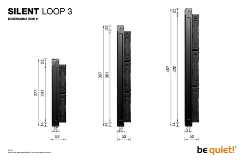 be quiet! Silent Loop 3 360 mm Processor All-in-one liquid cooler 12 cm Black... - 第 8/9 張圖片