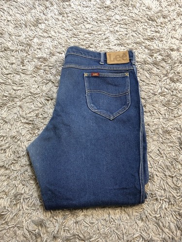 VINTAGE 90s Mr Lee Pants 40x28 Made in USA Denim Jeans Men's Stretch Casual - Picture 13 of 14