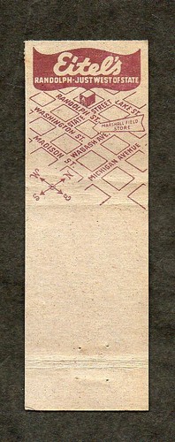 Eitel Restaurant Chicago Unused Vintage Front Strike Matchbook Cover Lobster - Picture 2 of 2