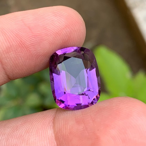 Rich Purple Natural Amethyst Ring, Pendant Gemstone 14Ct Cushion Cut for Jewelry - Bild 8 von 10