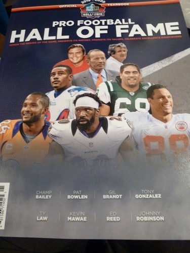 Programa Salón de la Fama del Fútbol Profesional 2019 edición Reed Tony González campeón Bailey Ty Law - Imagen 1 de 5