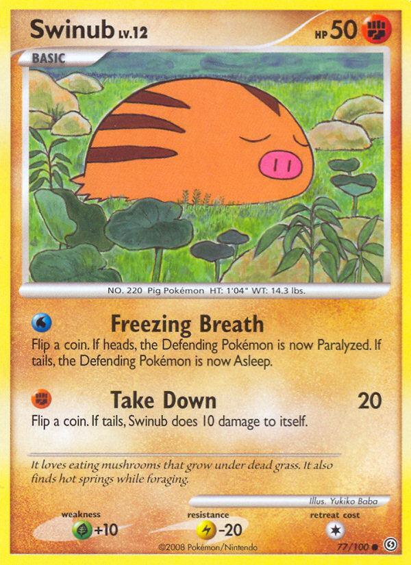 Pokemon Swinub (77/106) Stormfront LP