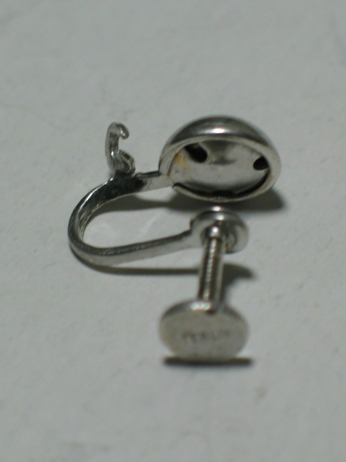 925 Solid Sterling Silver Screw Back Vice Closure… - image 1